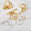 18K Gold Plated Copper Toggle Clasps Bamboo Knot Brass Metal Clasps Bracelets OT Clasp Jewelry Making Supplies DIY Accessories