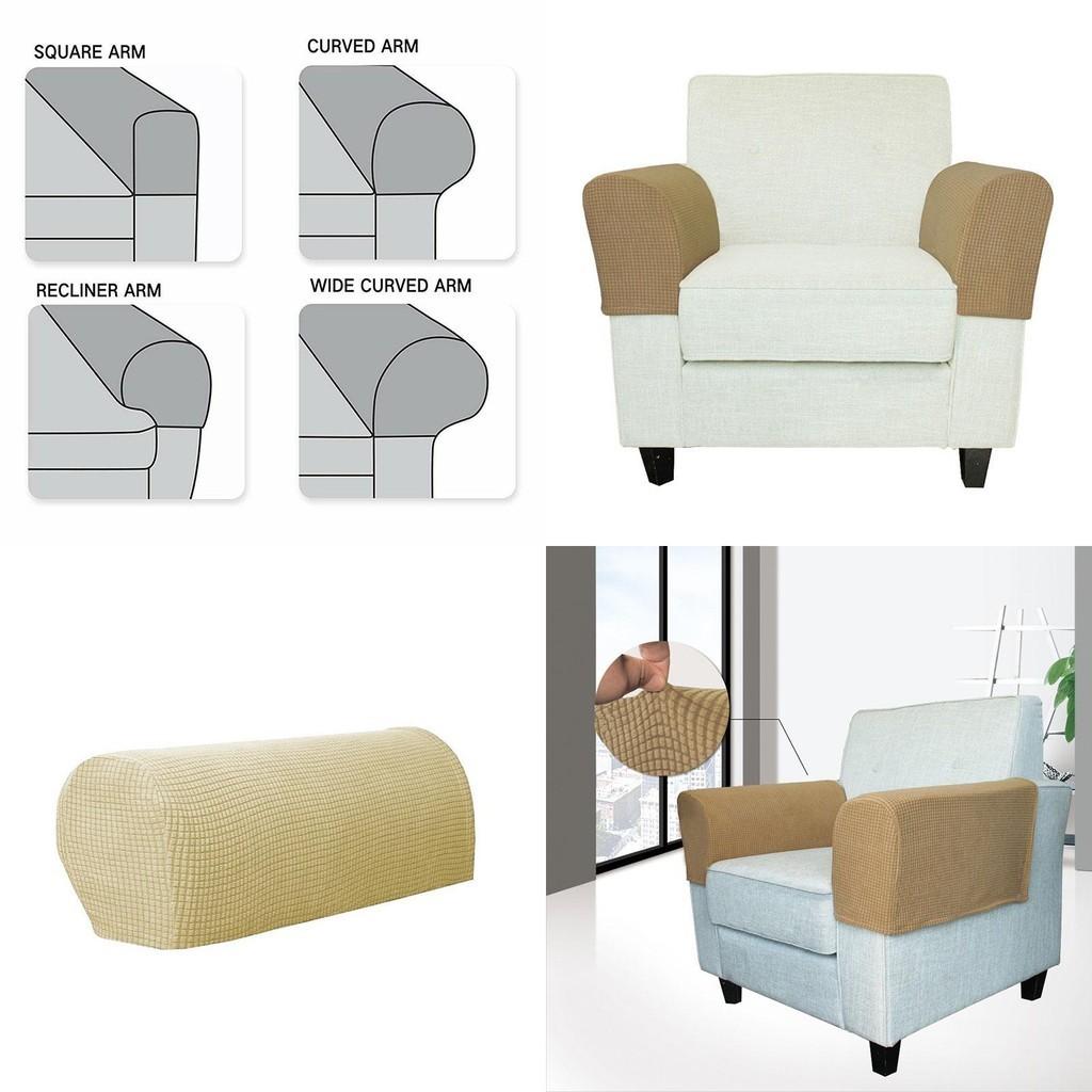 Stylish And Durable Armrest Protectors For Sofa And Chair Featuring Soft Spandex Fabric And Easy Installation