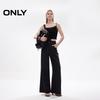 Only Women's Lyocell Blend High-Waist Loose Straight Denim Overalls