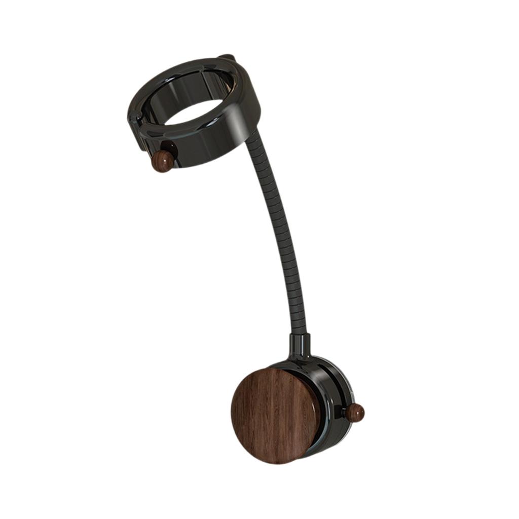 Walnut Toilet Bathroom Storage Rack Suction Cup Hair Dryer Holder
