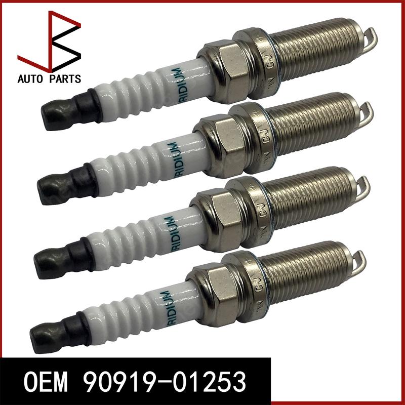 New 4 Pieces/set Spark Plug OEM 90919-01253 9091901253 90919 01253 for TOYOTA COROLLA Saloon 2013-2021 PEUGEOT 108 2014-