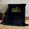 1PC HOLY BIBBLE Knight Pattern Print FlAannel Blanket, High Quality Comfortable for All Seasons, Home Decor, Warmth and Comfort