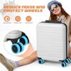 8-Piece Luggage Wheel Protective Cover Silent Silicone Cover And Universal Noise Reduction Accessories Thicken Texture Silicone