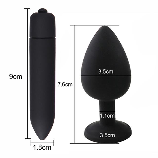 3 Sizes Anal Plug Sex Toys  Female Vibrator Adult Silicone Sex Prostate Back Yard Toy Anal Butt Plug Women Man Couple Gay Unisex