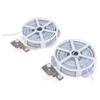1Pc (50M) White Multi-Function Sturdy Garden Plant Twist Tie With Coated Wire