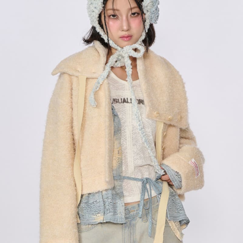 UNUSUALNORMAL PIA HANDMADE EARMUFFS_ICY BLUE