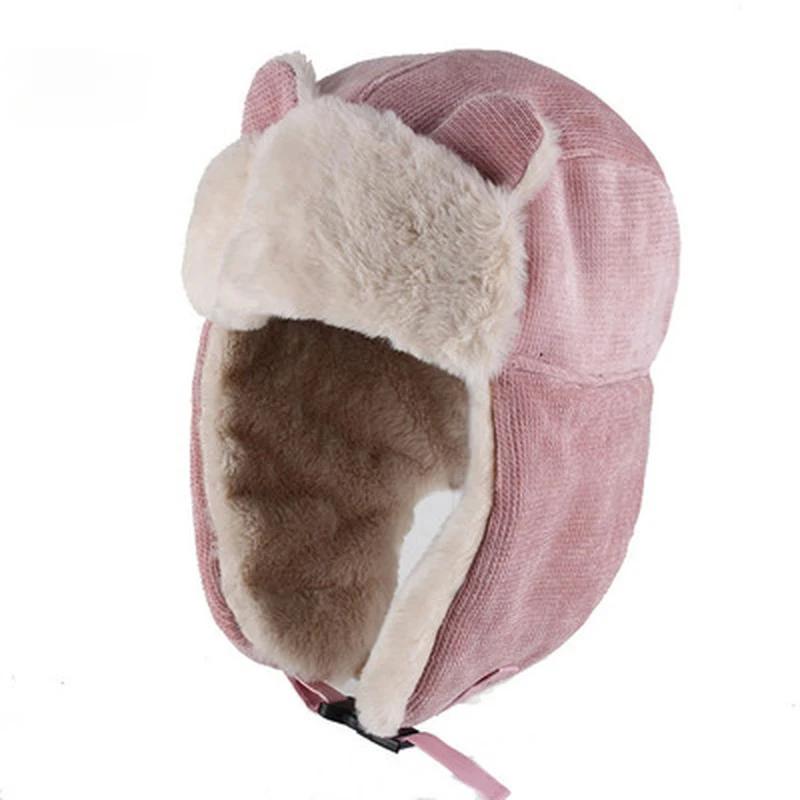 2024 Women's Warm Earmuffs Thickened Earmuffs Cap Winter Cold Warm Cotton Cap Cat Ear Cap Winter Bomber Hats
