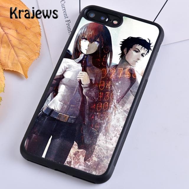 Krajews Steins Gate Anime Soft Phone Case Cover For iPhone 14 5 SE 6s 7 8 Plus XR XS 11 12 13 Pro Max Samsung S21 S22ultra Plus