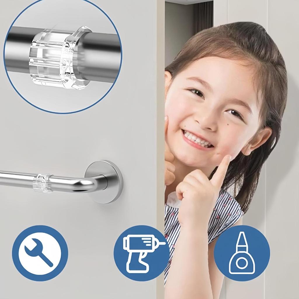 Transparent Silicone Door Handle Anti-Collision Pad and Ring