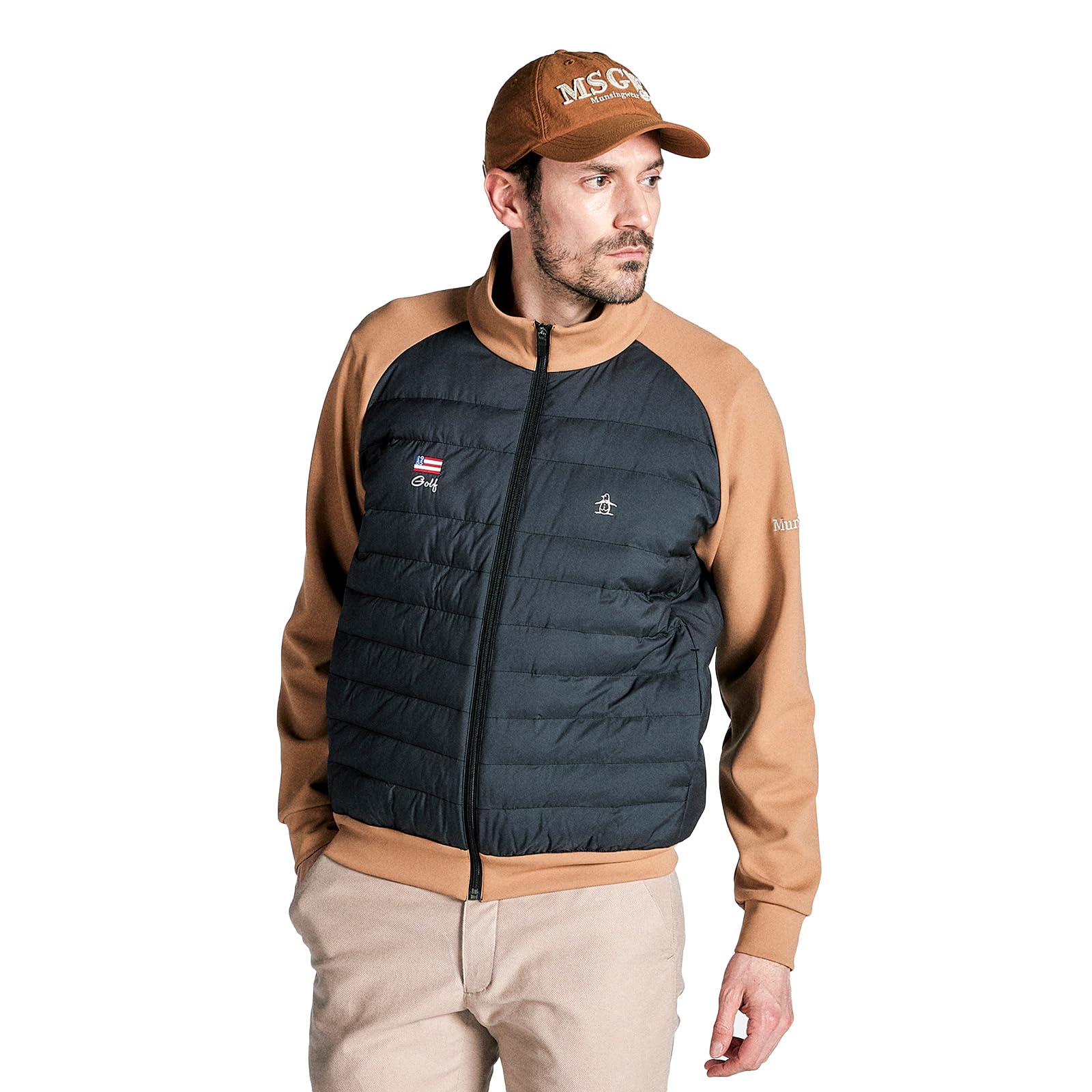 

Heat Thermal Water Light Rain Padded MG4FJK22M BK00 M [Munsingwear] Jacket, Navi, Storage, Repellent, Compatible, Body, Blouson, Golf, Men s (Black)