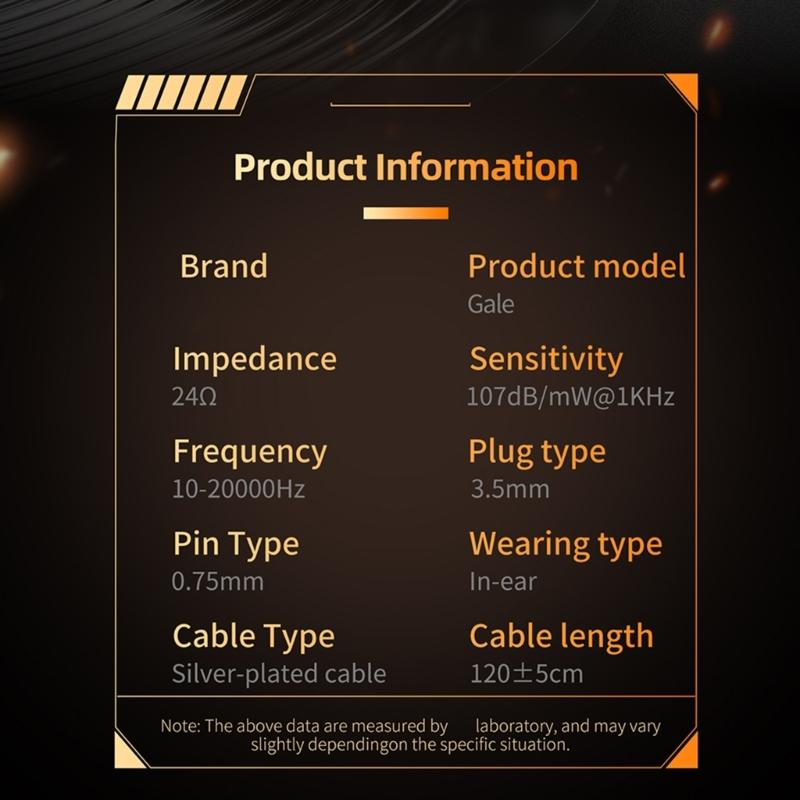 Premium Gaming Earphones Enhances Low Frequency Performances Wire Headphones Tuning Replaceable Cable Secures Fit