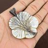 Mother Of Pearl Handmade Copper Wire Wrap Jewelry Pendant 2.48" Q0r26