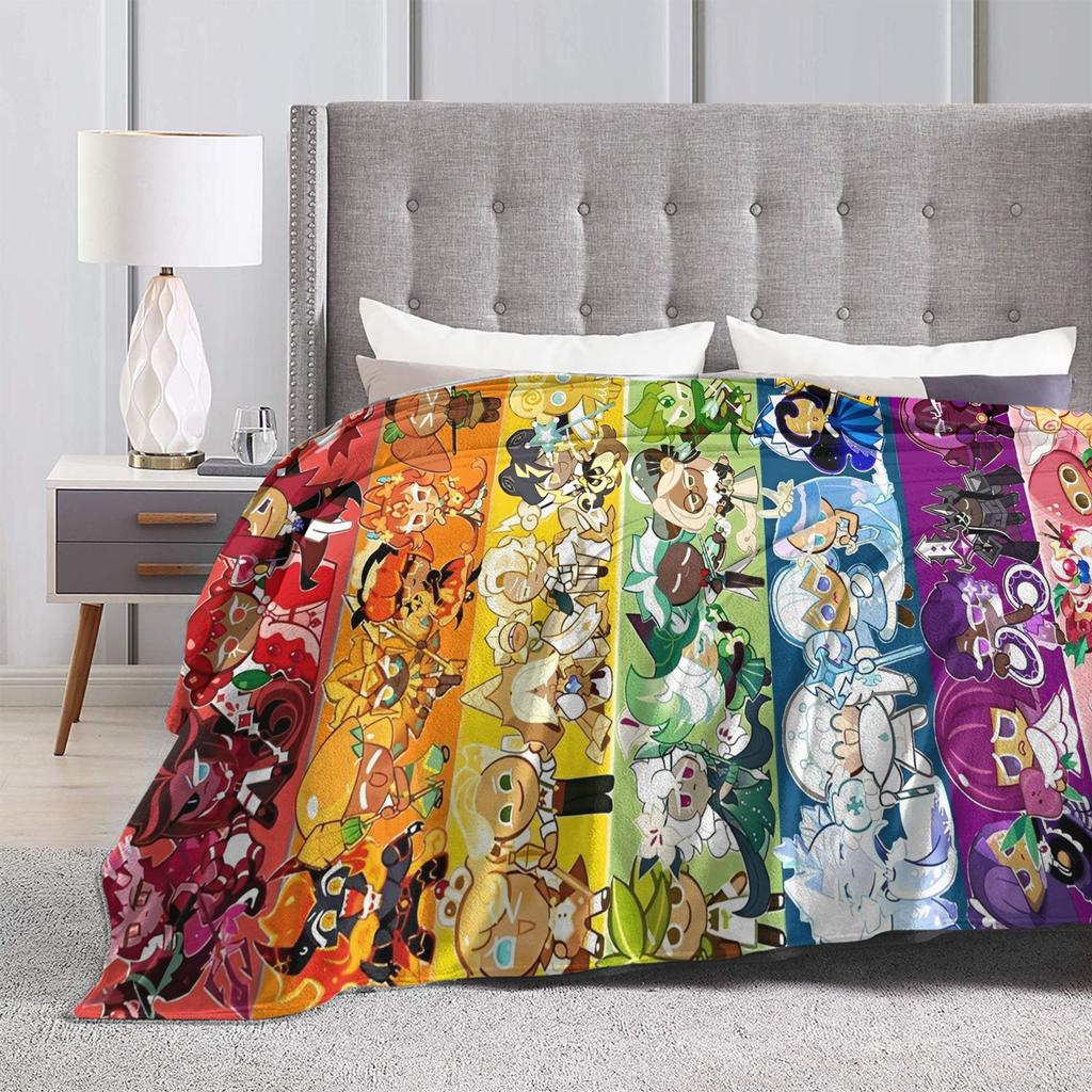 Cookie Run Kingdom Blanket Quality Warm Soft Throw Blanket Winter Picnic Home Decor Fluffy Bedspread