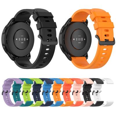 Zamienny silikonowy pasek do zegarka Xiaomi Watch S1 Aktywny/zegarek Kolorowy inteligentny zegarek Zapasowa opaska na nadgarstek 22MM wodoodporna