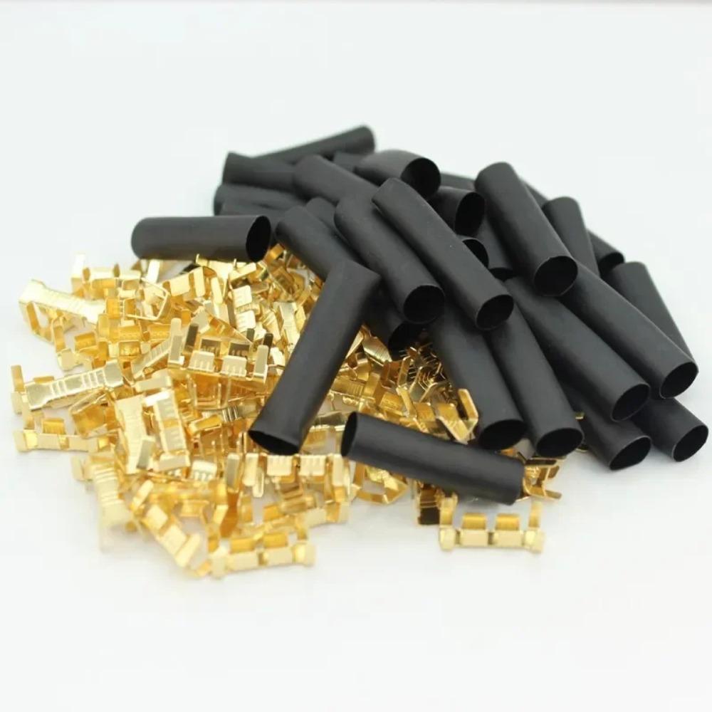 50/100/150set U-shaped Electrical Cable Connectors Tab Cold Insert Wire Connector Electricos Small Ceeth Terminal