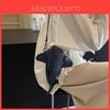Mini Borsa a Tracolla Cartone Animato Squalo in Materiale PU per Stile Streetwear Casual