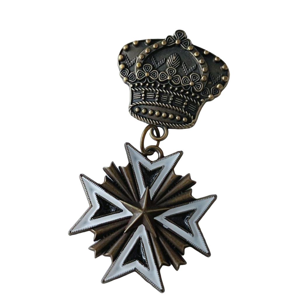 Vintage Medal Odznaka Entuzjasty Militariów Wartość Historyczna Kolekcjonerska Emblemat Odznaka Metalowa Przypinka na Ubrania Dekoracja