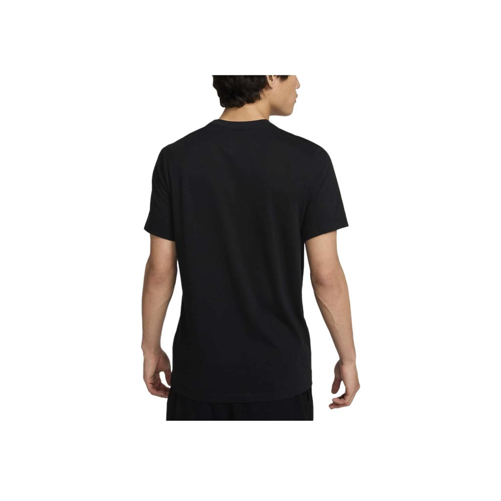 Nike Dri-FIT Logo Print Crew Neck T-Shirt Men Tops Black FJ2335-010