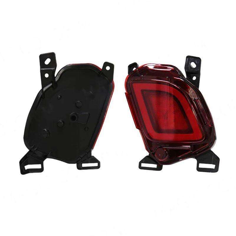 Powerful For Toyota Highlander 2015-2018 Rear Bumper Reflector Lights LED Fog Lamp Brake Light Turn Signal