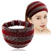 Wide Lace Edge Headband for Women - White Hair Cover, Extra Wide Postpartum Scarf, Face Washing Headwear