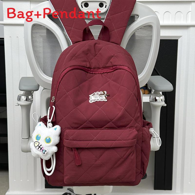 Gesteppter Nylon-Rucksack für Damen mit Schmetterlingsmuster und leichtem Design für den täglichen Gebrauch