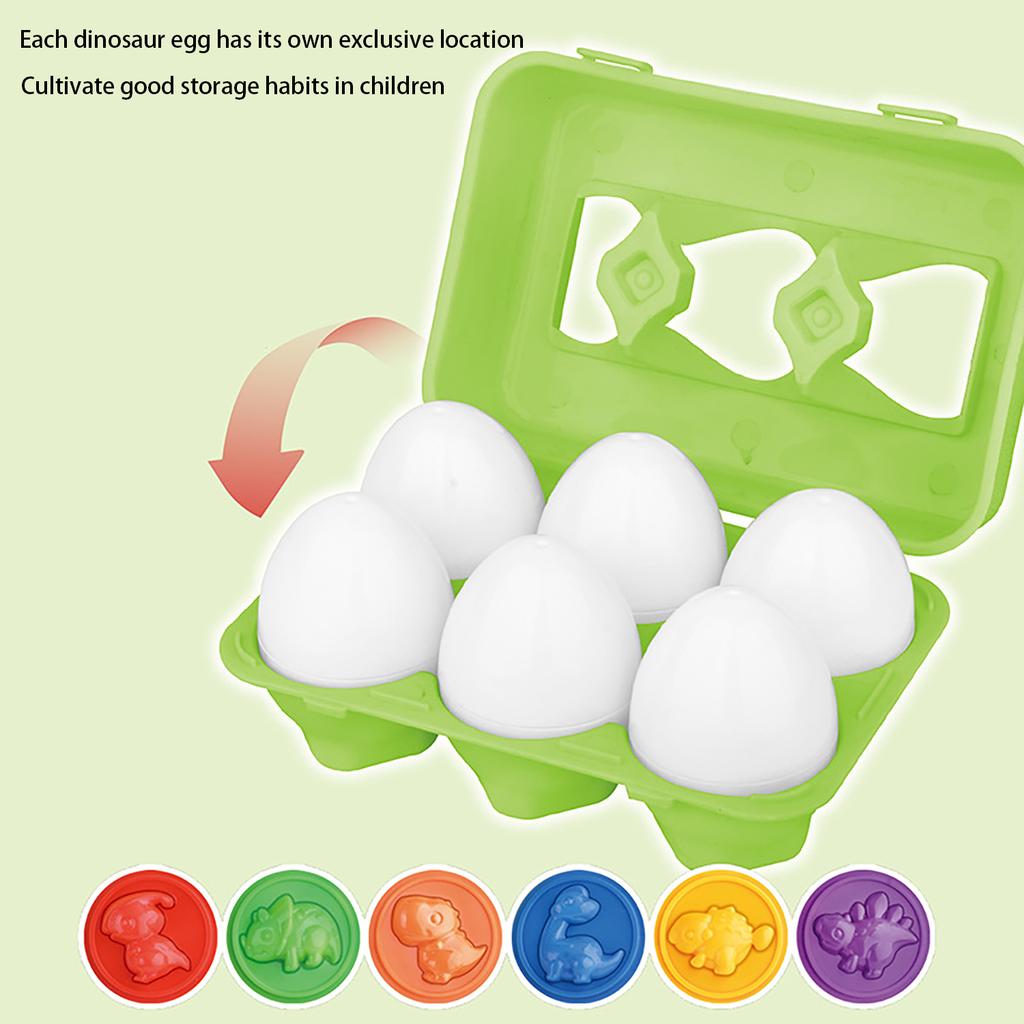 6 Smart Egg Pairings, Children'S Early Education Assembled Toy Simulation Eggs, Easter Basket Filling, Party Gifts