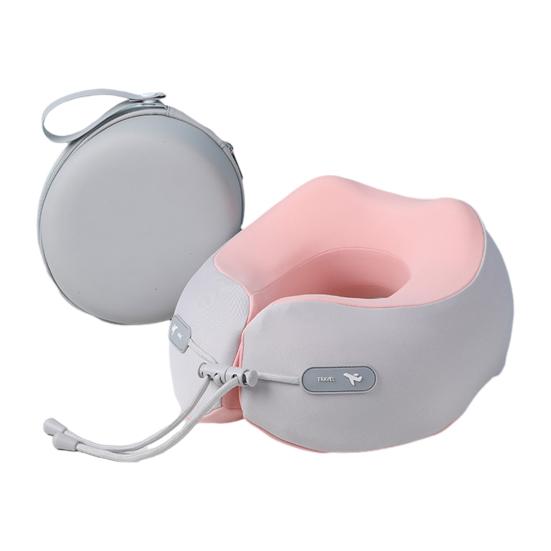 Memory Foam Neck Pillow Portable Ergonomic Neck Cushion Soft U-Shaped Support Pillow for Neck Fatigue Relief Travel Flights Office