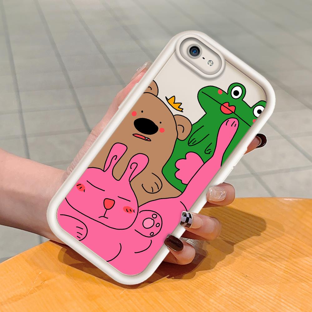 Soft Silicone Square Ladder Printing Pattern Phone Casing Full Cover Camera Shockproof Protection Rubber Case for iPhone Infinix Tecno OnePlus