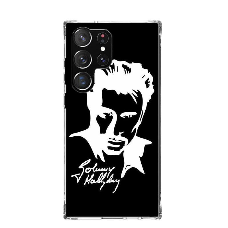 

Johnny Hallyday Music Case Phone Cover for Samsung Galaxy S24 S25 Ultra S23 Plus S22 + S21 S20 FE S10 S25 Edge Trend Fundas Gala Samsung S22 Ultra