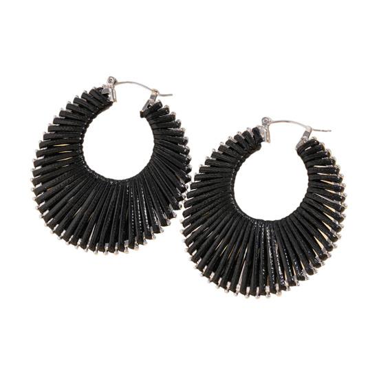 Boho Letnie Kolczyki Plażowe Kolczyki Koła z Sztucznej Skóry Geometryczne Kolczyki Koła dla Kobiet Biżuteria Wakacyjna Akcesoria Świąteczne