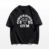 Powerhouse Gym Graphic Printing Summer Luxury Brand Cotton Men's and Women's T-Shirts Short Sleeves Street Fashion
