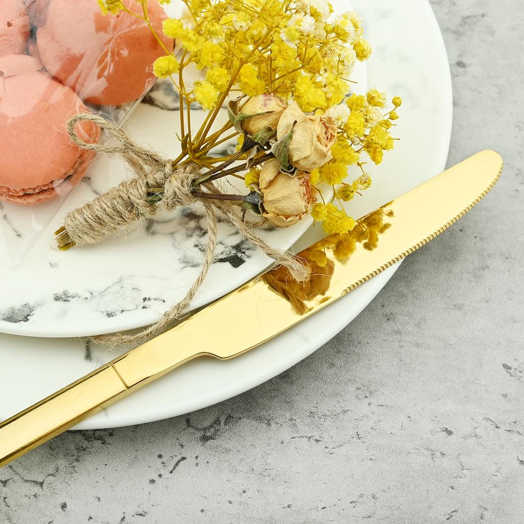 Set de tacâmuri din oțel inoxidabil cu oglindă, 24 buc, cuțit furculiță, lingură, veselă de masă, tacâmuri din oțel inoxidabil, set de argintărie pentru bucătărie