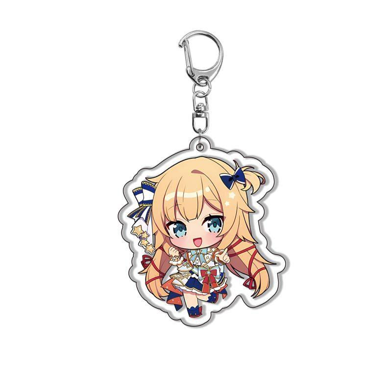 Kawaii Virtual YouTuber VTuber Acrylic Keychain Cartoon Cute Anime Hololive Production Bag Charm Creative Jewelry Accessories