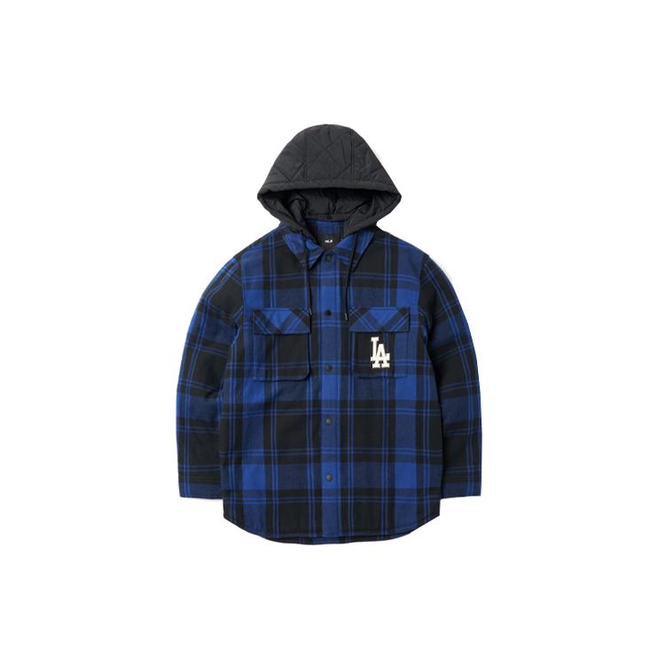MLB Base Logo Jackets Unisex Dark Blue Hooded Moderate Other 3APDP0116-07INS S