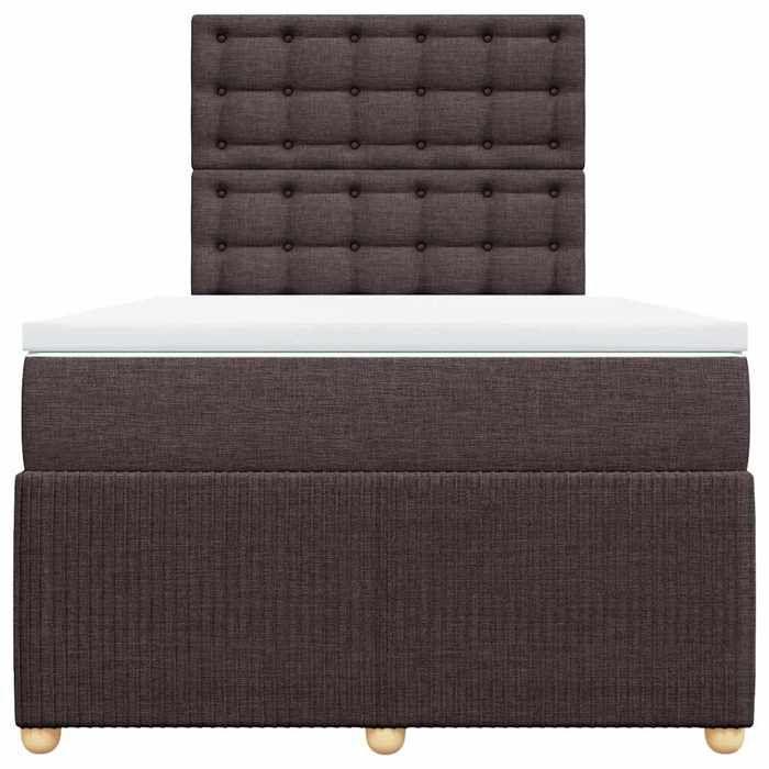 Maison Exclusive - Sommier à lattes de lit avec matelas Marron foncé 120x200 cm