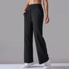 New nude polished high waist yoga sports wide leg pants show high loose casual breathable yoga pants women