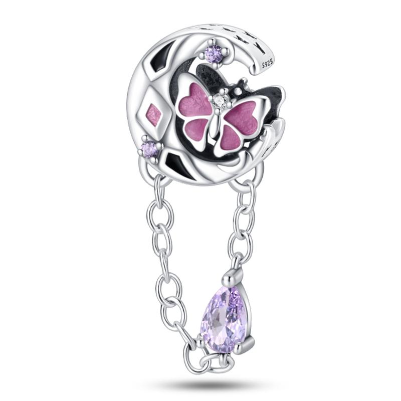 Sweet Romance 925 Silver Rainbow Unicorn Charms Beads Fit 3mm Bracelets DIY Jewelry Making Shining Dreamy