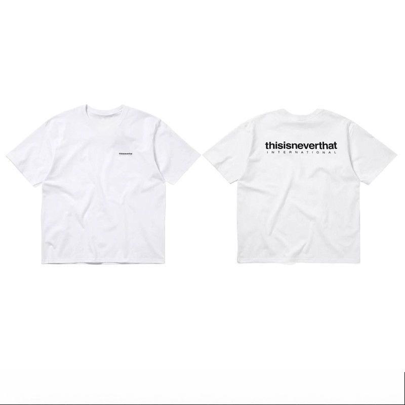 Korean Fashion Brand Thisis Short Neverthat Sleeve TShirt Letter Before And After Print Summer 2026 New Cotton