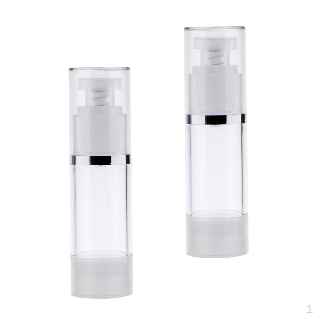 

2 / упаковка многоразовых безвоздушных контейнеров для бутылок с насосом для косметических лосьонов 30ml