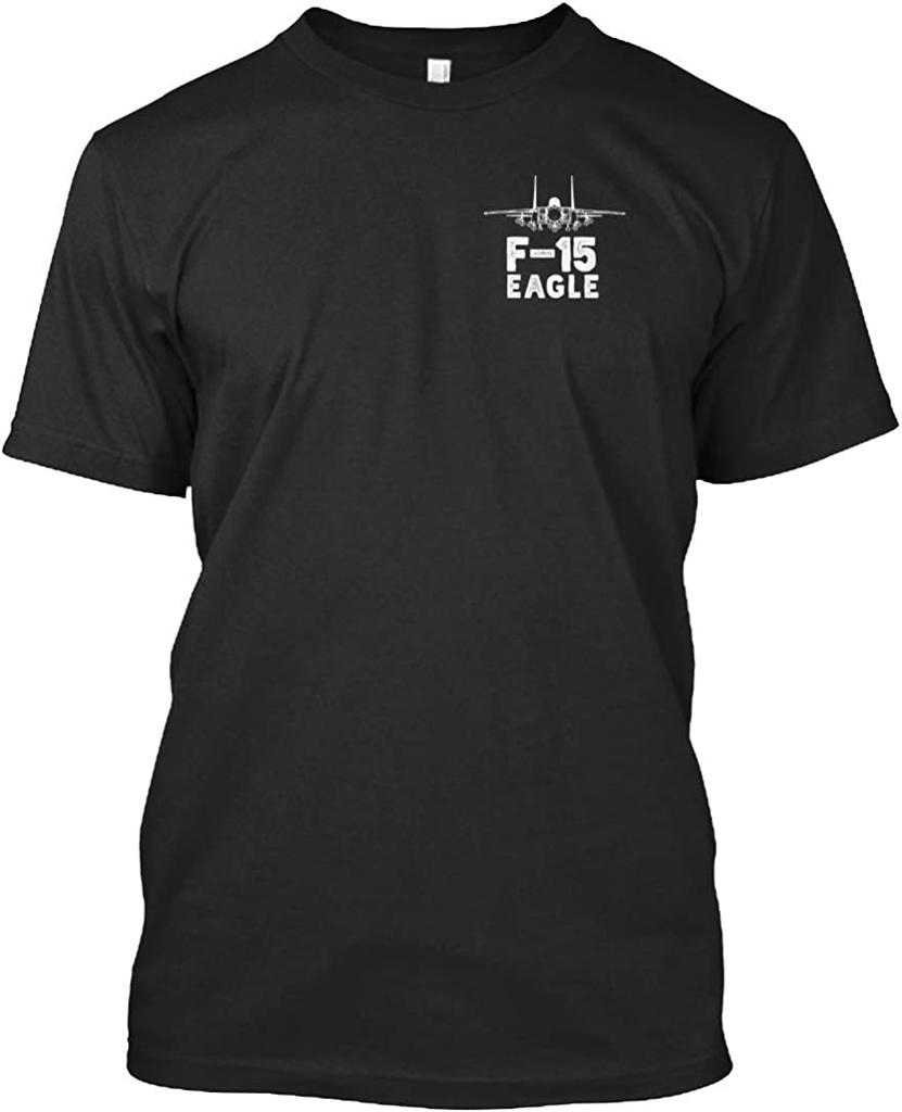 Samolot Myśliwski F-15 Eagle Męska Koszulka Krótki Rękaw Casual 100% Bawełna Okrągły Dekolt Letnia Koszulka Dwustronny Nadruk