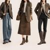 Women's Vintage Wool Twill Blazer - Autumn/Winter Retro Style