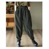 New Ladies Large Size 4XL Haren Pants Autumn Winter Female Thicken Pantalons Women High Waist Splicing Together Trousers