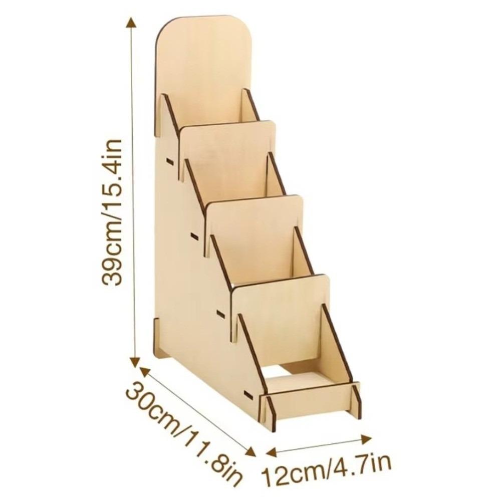 New Wooden Desktop Display Rack Multi-Purpose Multilayer Storage Shelf Storage Stand Photos Display