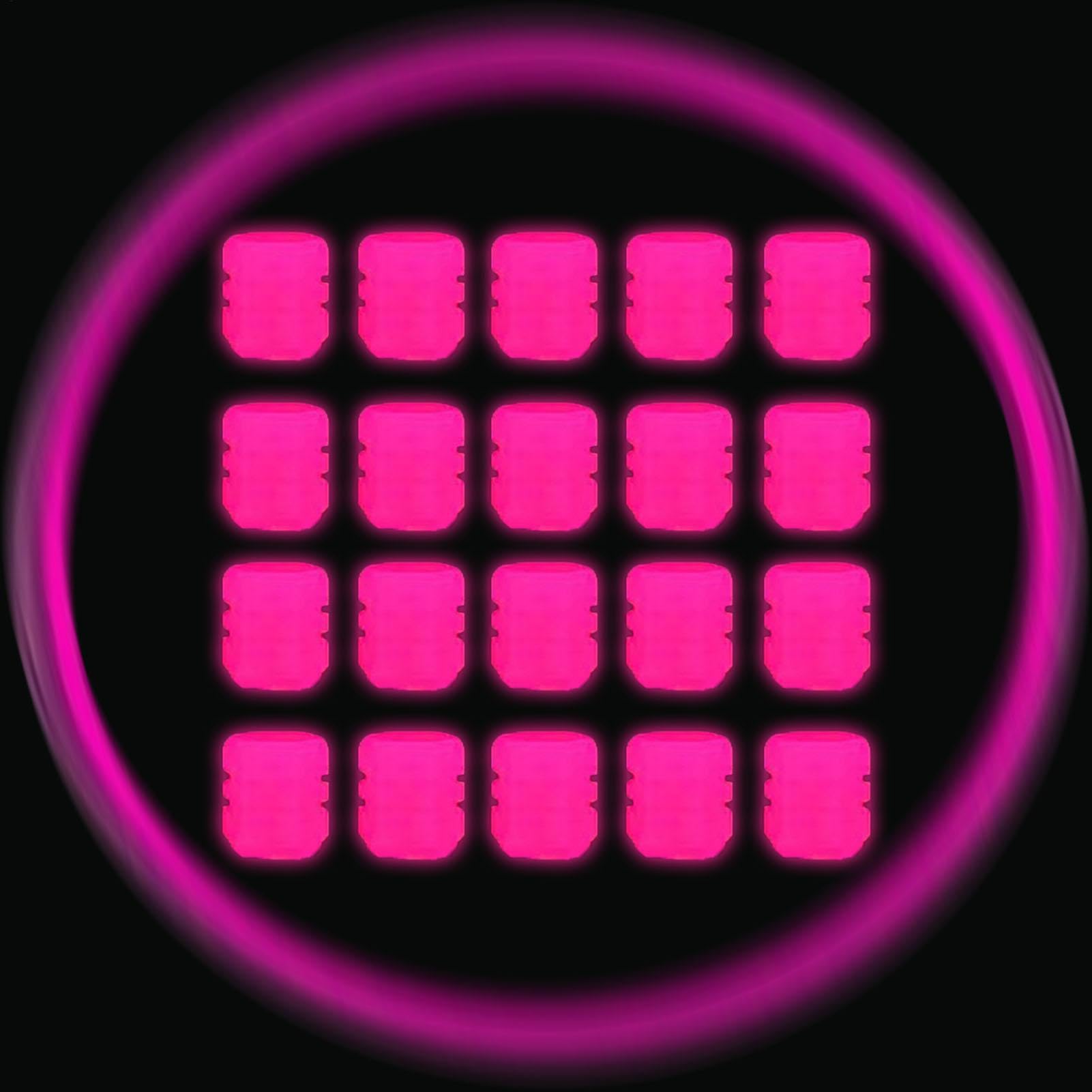 Fluorescent Tire Valve Cap - Fluorescent Bulb Cap for Bicycle Wheels - Fluorescent Valve