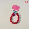 Cute Colorful Love Heart Bead Phone Chain Pendant Charm Strap Cord For Phone Bag Universal Hanging Rope