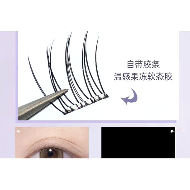 LuxeFlutter - Natural Wispy Cluster Glue-Free False Eyelashes