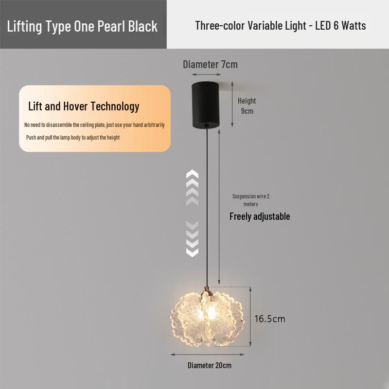 Modern French Cream Pendant Lights: Minimalist Bedside and Hallway Fixtures