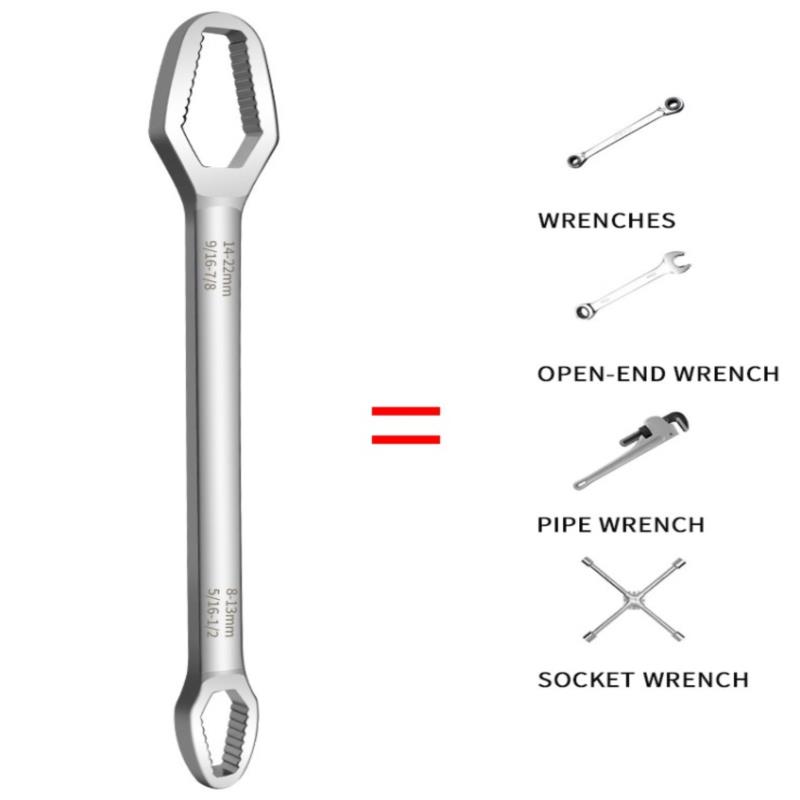 Universal Wrench Adjustable Wrench 8-22Mm Ratchet Spanner Car Repairing Tools