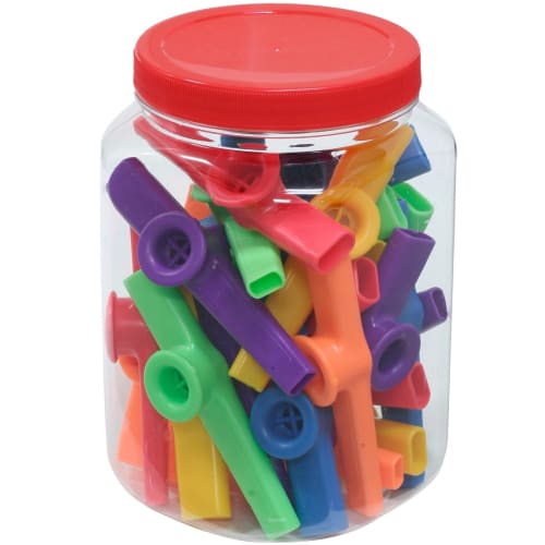 

Kikutani Plastic Kazoo, 6 Colors x 4 of Each, Total of 24, KZC-01