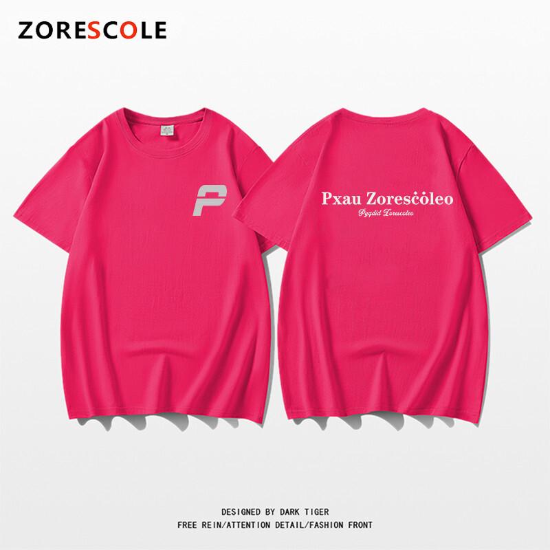 

Letter printing pure cotton street short-sleeved T-shirt 2025 summer men s and women s Harajuku ins new couple loose top XXXL